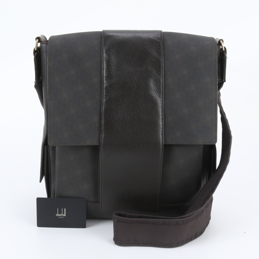 Dunhill D8 Leather Shoulder Bag Messenger Tote for Men